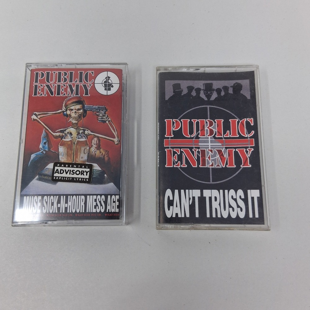 Public Enemy Muse Sick-N-Hour Mess Age & Can't Truss It Cassette Tape Bundle 90s